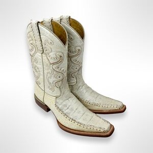 LAGARTO Y2K caiman narrow square toe cowboy boots